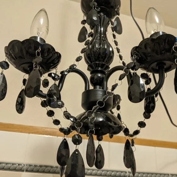 IKEA Black Chandelier #2 - Picture 4 of 6